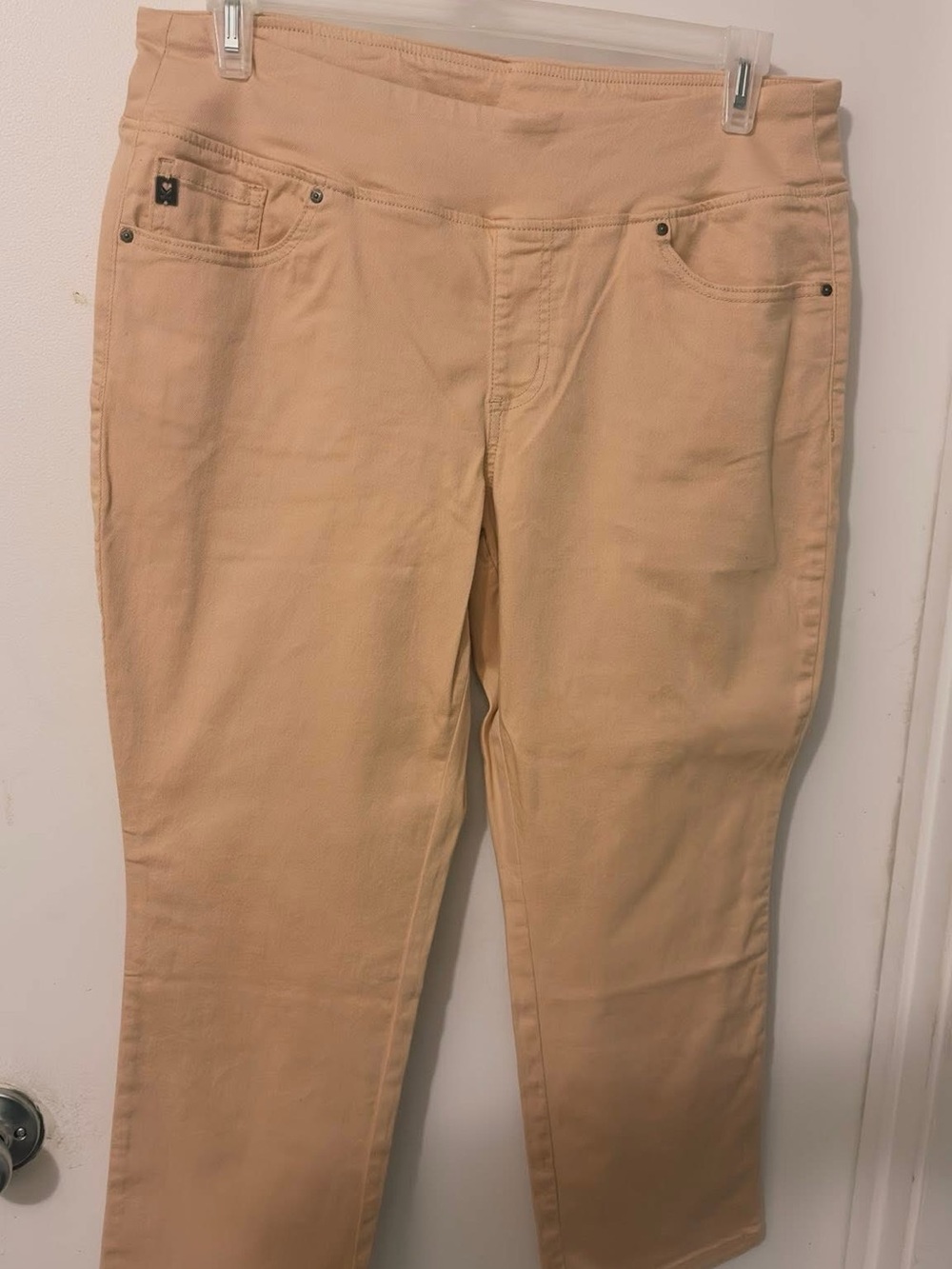 Belle by Kim Gravel Peach-Tan Pull-On Pants